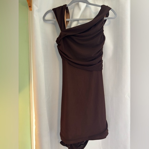 Brown Audrina Mini Dress - Picture 1 of 3